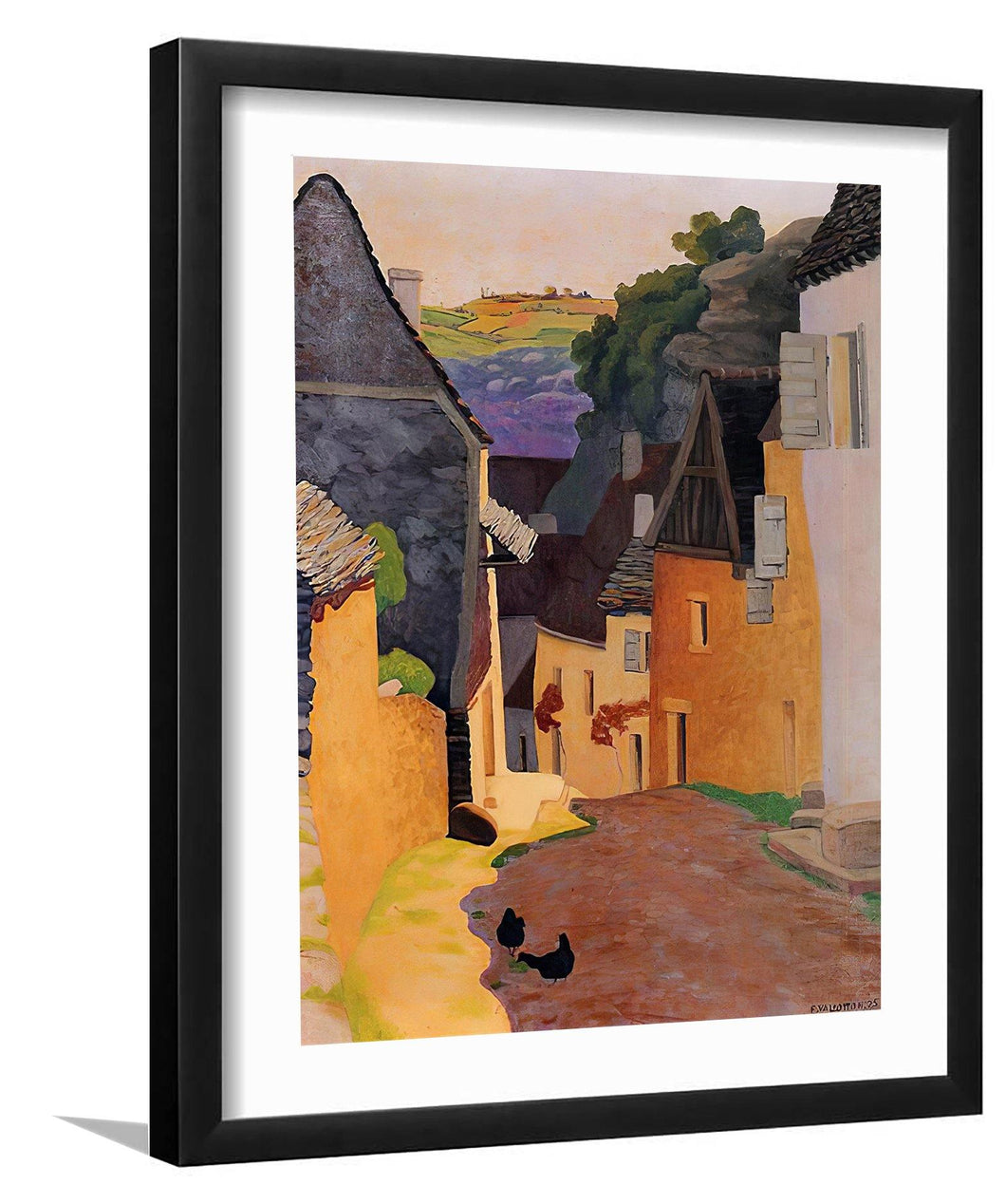 Rocamadour Landscape 1925 - Felix Vallotton-gigapixel - Art Print, Frame Art, Painting Art