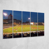 Rochester Red Wings Stadium Canvas Prints Frontier Field Wall Art,Multi Panels B,Sport Stadium Art Prints, Fan Gift