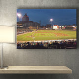 Rochester Red Wings Stadium Canvas Prints Frontier Field Wall Art,Sport Stadium Art Prints, Fan Gift, Wall Decor