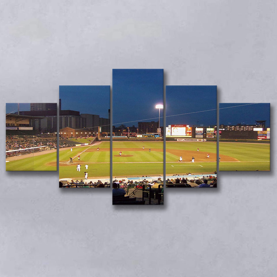Rochester Red Wings Stadium Canvas Prints Frontier Field Wall Art,Multi Panels,Sport Stadium Art Prints, Fan Gift