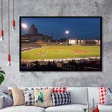Rochester Red Wings Stadium Art Prints Frontier Field Wall Art,Sport Stadium Art Prints, Fan Gift, Wall Decor