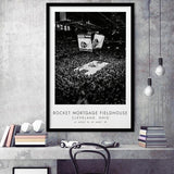 Rocket Mortgage Fieldhouse Cleveland Cavaliers Basketball Black And White Framed Art Prints Wall Art Decor, Framed Picture