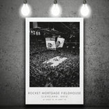 Rocket Mortgage Fieldhouse Cleveland Cavaliers Basketball Lovers Black And White Art Canvas Prints Wall Art Home Decor