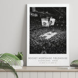 Rocket Mortgage Fieldhouse Cleveland Cavaliers Basketball Lovers Black And White Art Canvas Prints Wall Art Home Decor