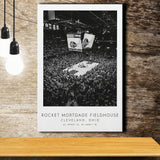 Rocket Mortgage Fieldhouse Cleveland Cavaliers Basketball Lovers Black And White Art Canvas Prints Wall Art Home Decor