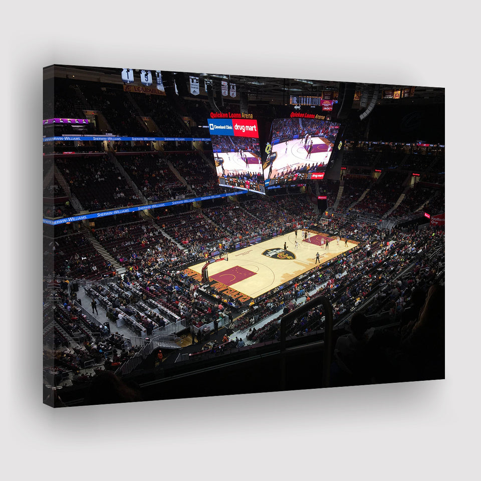 Rocket Mortgage Fieldhouse, Stadium Canvas, Sport Art, Gift for him, Fan Gift, Canvas Prints Wall Art Decor