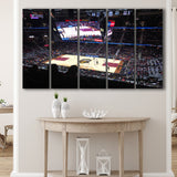 Rockets Mortgage Cavalier, Stadium Canvas, Sport Art, Gift for him, Multi Panels B, Canvas Prints Wall Art Decor