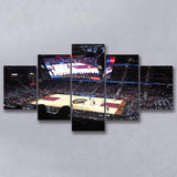 Rockets Mortgage Cavalier, Stadium Canvas, Sport Art, Large Canvas, Multi Panels, Canvas Prints Wall Art Decor