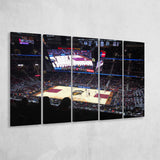 Rockets Mortgage Cavalier, Stadium Canvas, Sport Art, Gift for him, Multi Panels B, Canvas Prints Wall Art Decor
