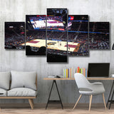 Rockets Mortgage Cavalier, Stadium Canvas, Sport Art, Large Canvas, Multi Panels, Canvas Prints Wall Art Decor