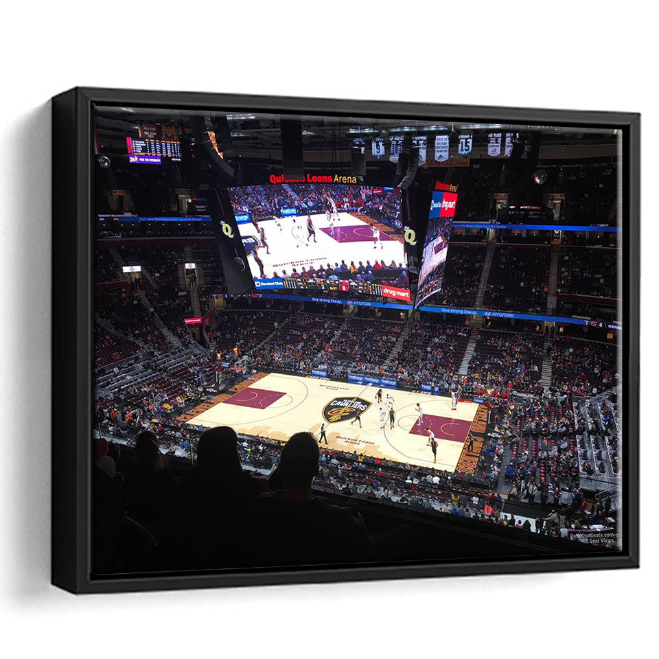 Rockets Mortgage Cavalier, Stadium Canvas, Sport Art, Gift for him, Framed Canvas Prints Wall Art Decor, Framed Picture