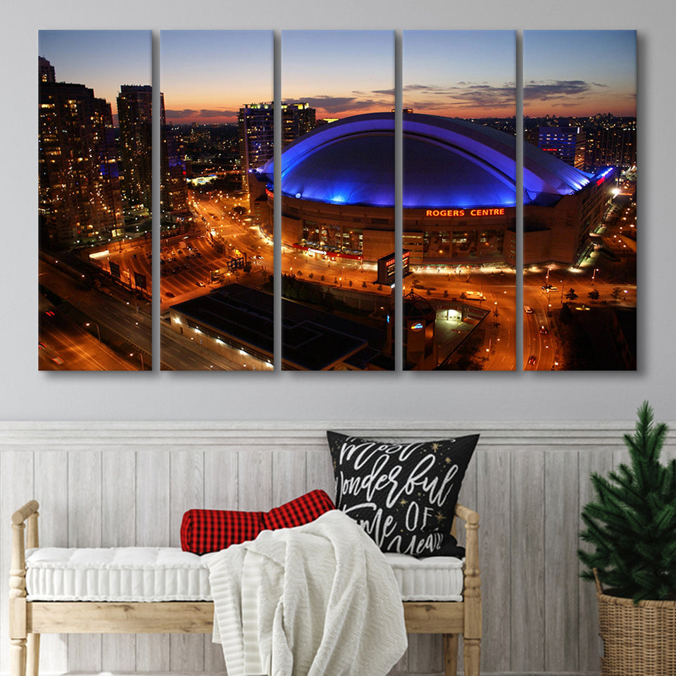 Rogers Center, Stadium Canvas, Sport Art, Gift for him, Multi Panels B, Canvas Prints Wall Art Decor