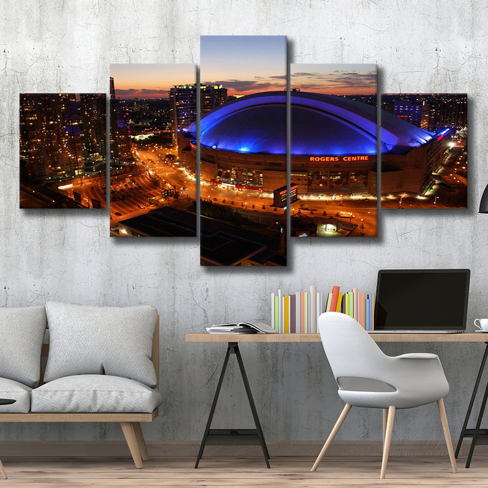 Rogers Center, Stadium Canvas, Sport Art, Large Canvas, Multi Panels, Canvas Prints Wall Art Decor