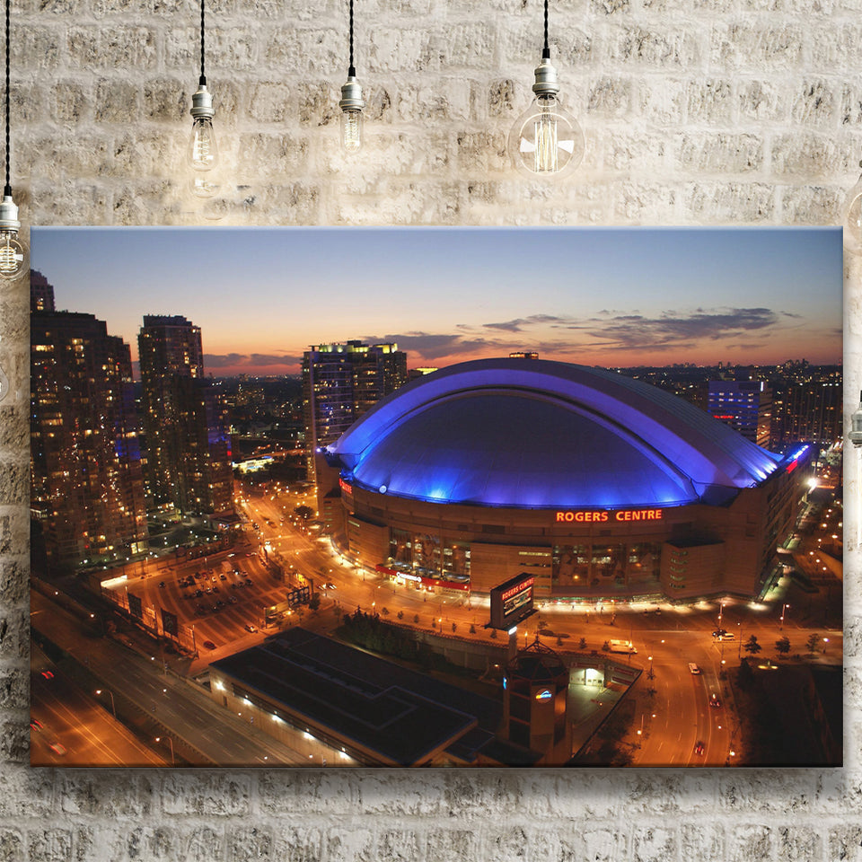 Rogers Center, Stadium Canvas, Sport Art, Gift for him, Framed