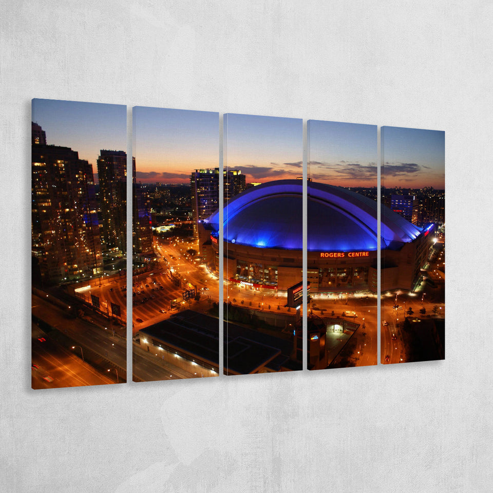 Rogers Center, Stadium Canvas, Sport Art, Gift for him, Multi Panels B, Canvas Prints Wall Art Decor
