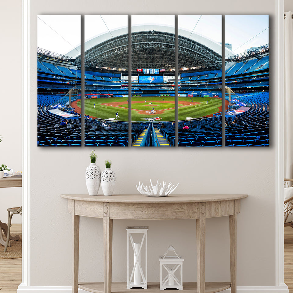 Rogers Centre, Stadium Canvas, Sport Art, Gift for him, Multi Panels B, Canvas Prints Wall Art Decor