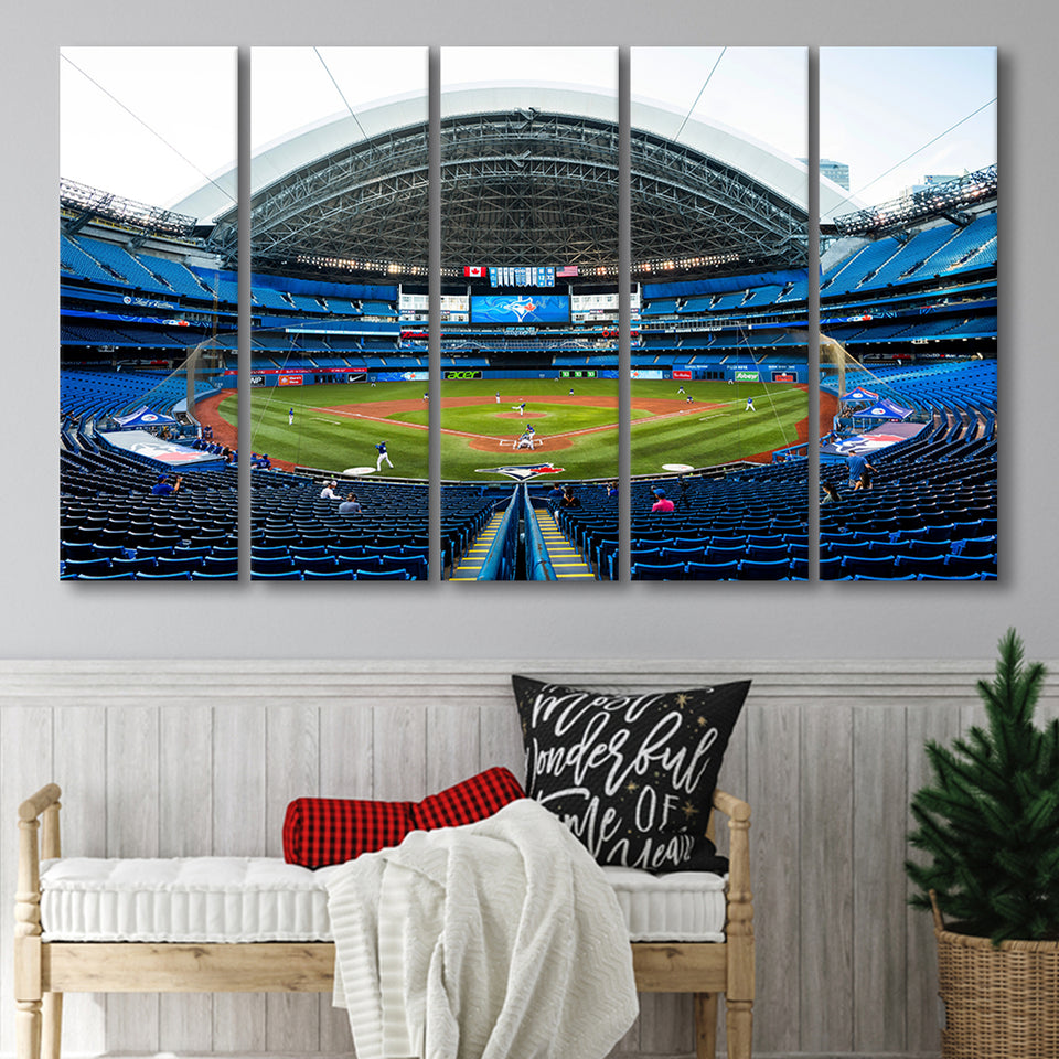 Rogers Centre, Stadium Canvas, Sport Art, Gift for him, Multi Panels B, Canvas Prints Wall Art Decor