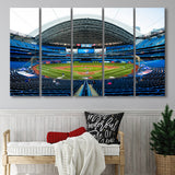 Rogers Centre, Stadium Canvas, Sport Art, Gift for him, Multi Panels B, Canvas Prints Wall Art Decor