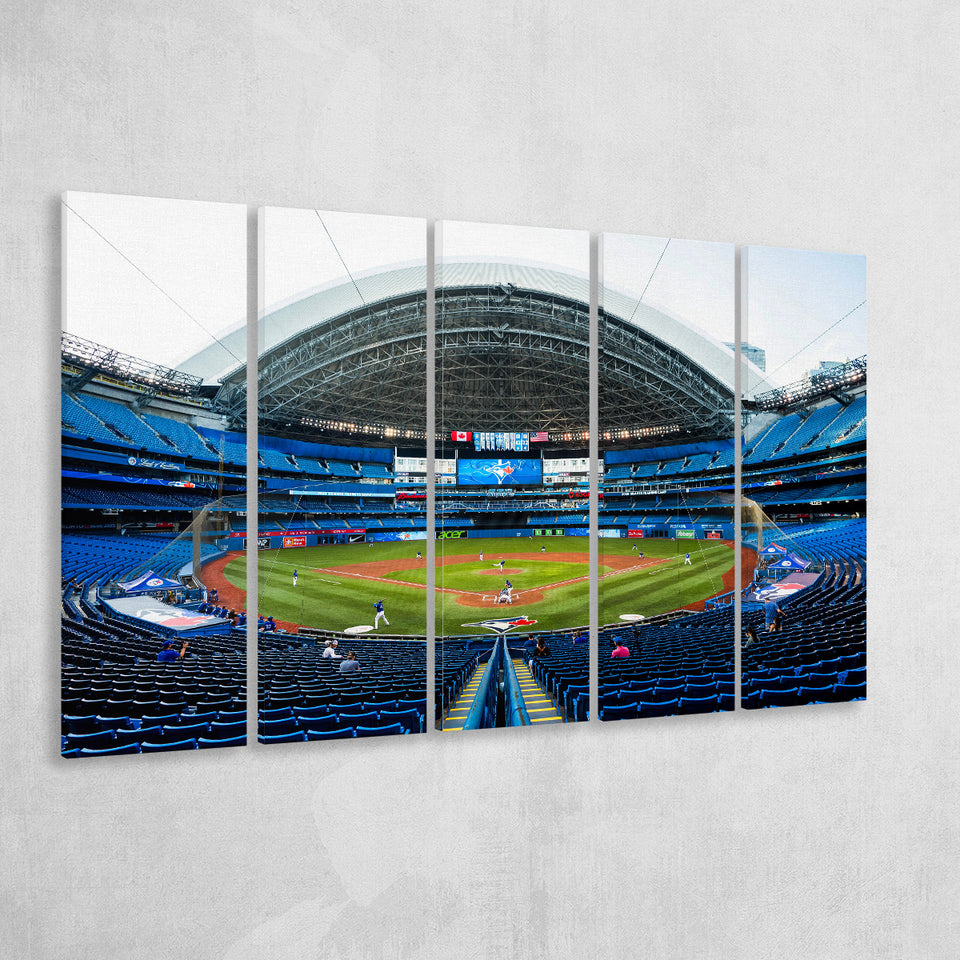 Rogers Centre, Stadium Canvas, Sport Art, Gift for him, Multi Panels B, Canvas Prints Wall Art Decor