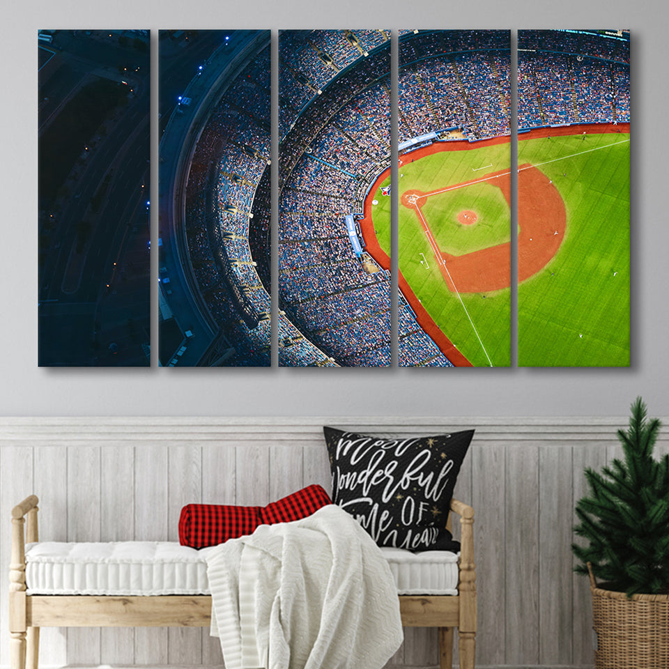 Rogers Centre Stadium, Stadium Canvas, Sport Art, Gift for him, Multi Panels B, Canvas Prints Wall Art Decor