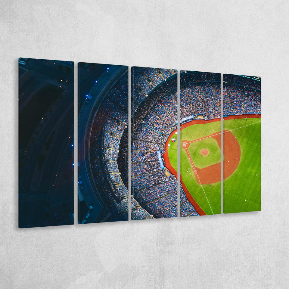 Rogers Centre Stadium, Stadium Canvas, Sport Art, Gift for him, Multi Panels B, Canvas Prints Wall Art Decor