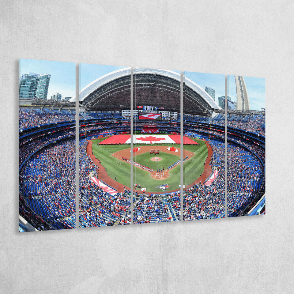 Rogers Centre Stadium in Toronto, Stadium Canvas, Sport Art, Gift for him, Multi Panels B, Canvas Prints Wall Art Decor