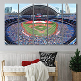 Rogers Centre Stadium in Toronto, Stadium Canvas, Sport Art, Gift for him, Multi Panels B, Canvas Prints Wall Art Decor