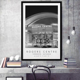 Rogers Centre Toronto Blue Jays Baseball Lovers Black And White Art Framed Art Prints Wall Art Decor, Framed Picture