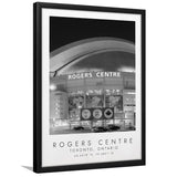 Rogers Centre Toronto Blue Jays Baseball Lovers Black And White Art Framed Art Prints Wall Art Decor, Framed Picture