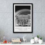 Rogers Centre Toronto Blue Jays Baseball Lovers Black And White Art Framed Canvas Prints Wall Art Home Decor, Floating Frame