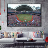 Rogers Centre in Canada, Stadium Canvas, Sport Art, Gift for him, Framed Canvas Prints Wall Art Decor, Framed Picture