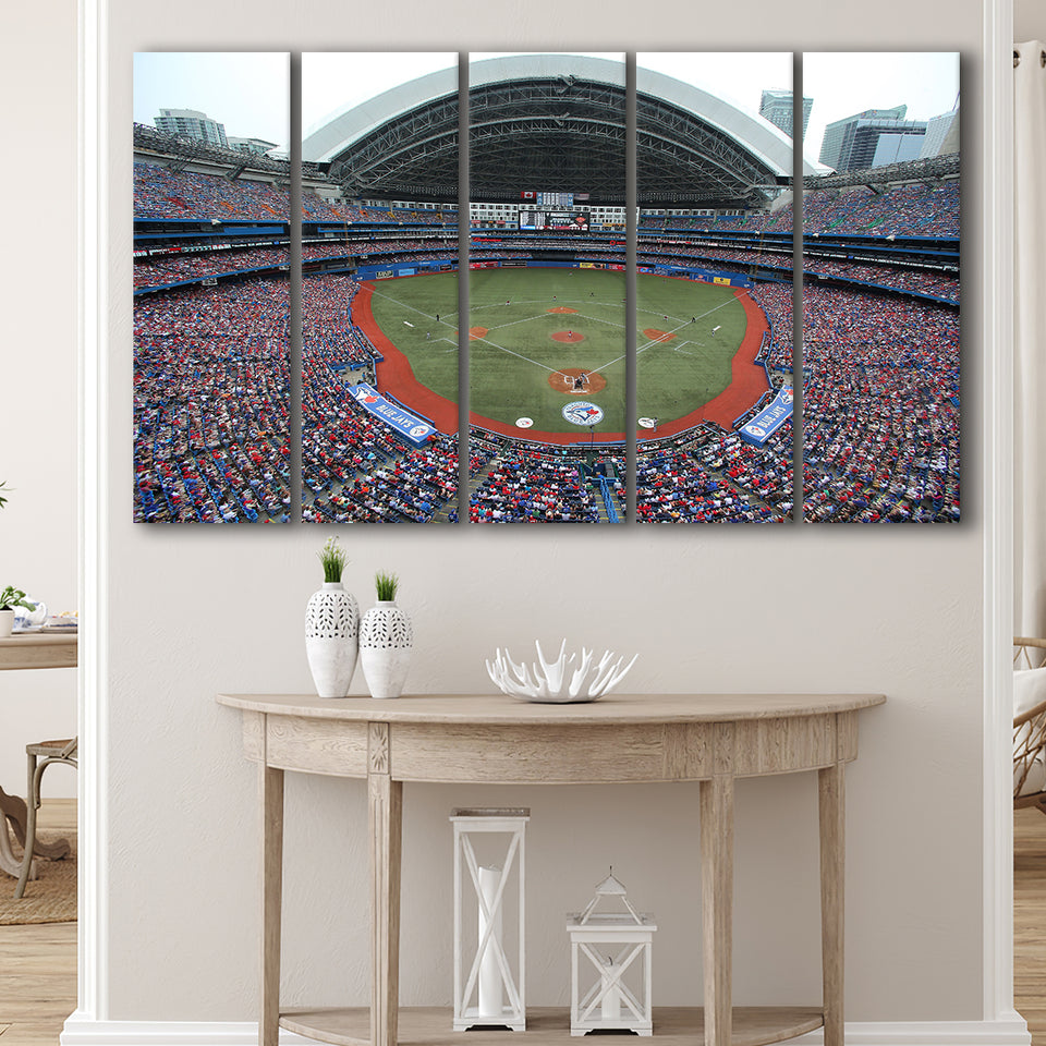 Rogers Centre in Canada, Stadium Canvas, Sport Art, Gift for him, Multi Panels B, Canvas Prints Wall Art Decor