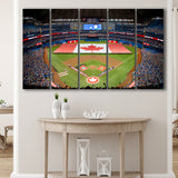 Rogers Centre in Toronto, Stadium Canvas, Sport Art, Gift for him, Multi Panels B, Canvas Prints Wall Art Decor