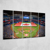 Rogers Centre in Toronto, Stadium Canvas, Sport Art, Gift for him, Multi Panels B, Canvas Prints Wall Art Decor