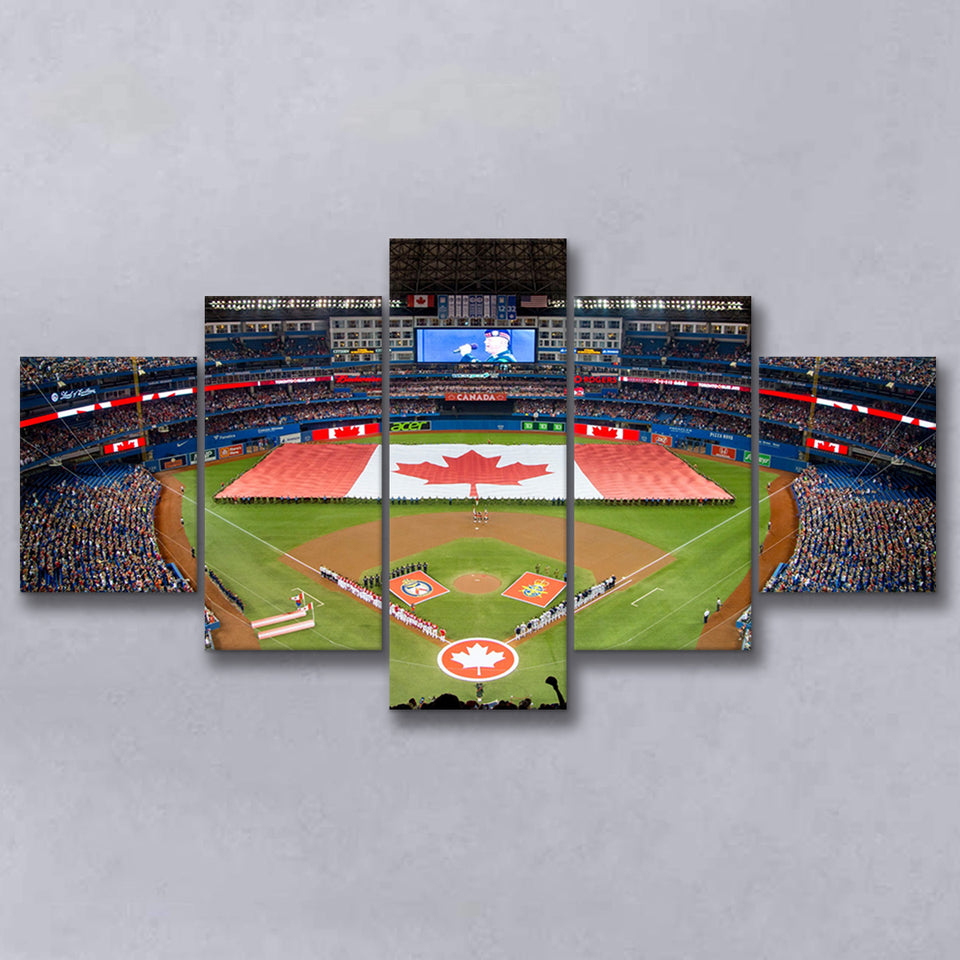Rogers Centre in Toronto, Stadium Canvas, Sport Art, Large Canvas, Multi Panels, Canvas Prints Wall Art Decor