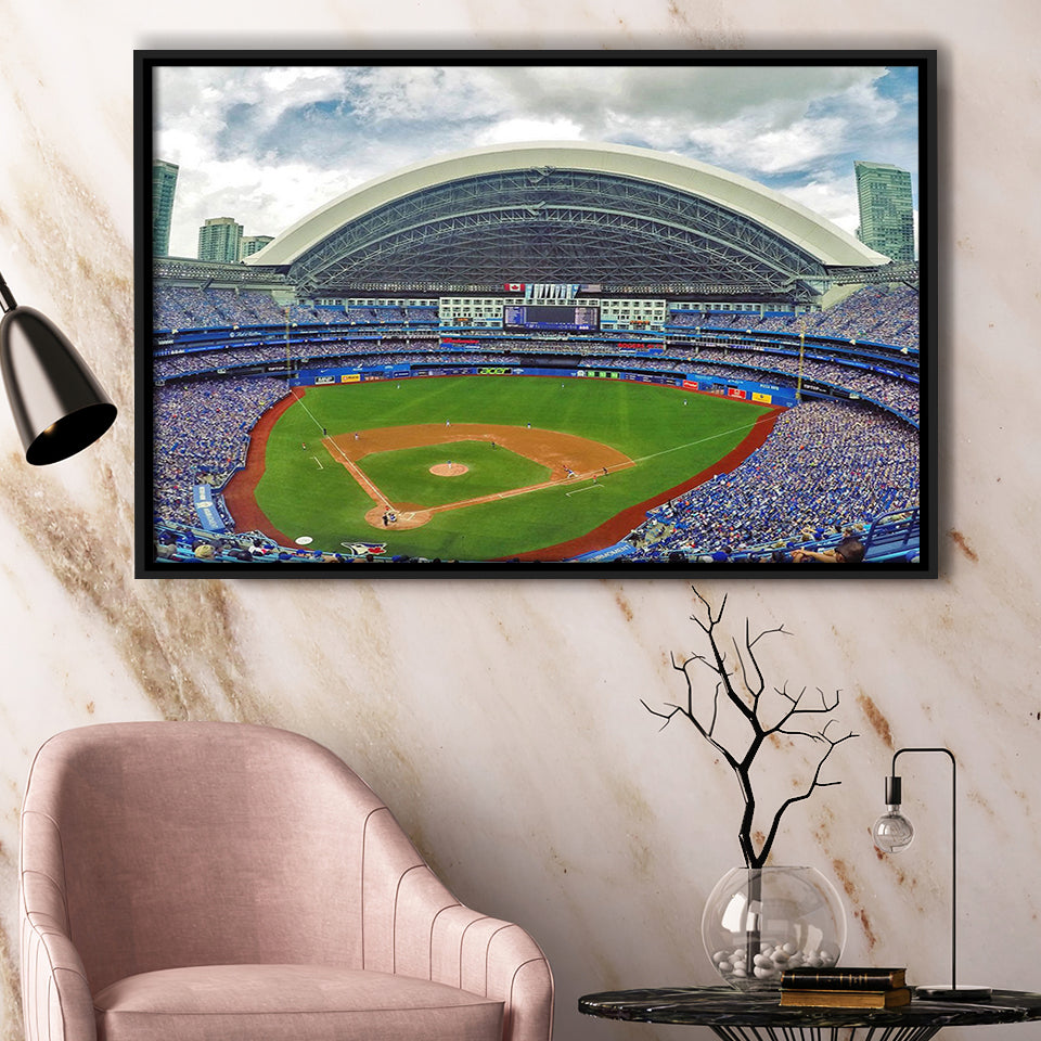 Rogers Stadium Aerial View, Stadium Canvas, Sport Art, Gift for him, Framed Canvas Prints Wall Art Decor, Framed Picture