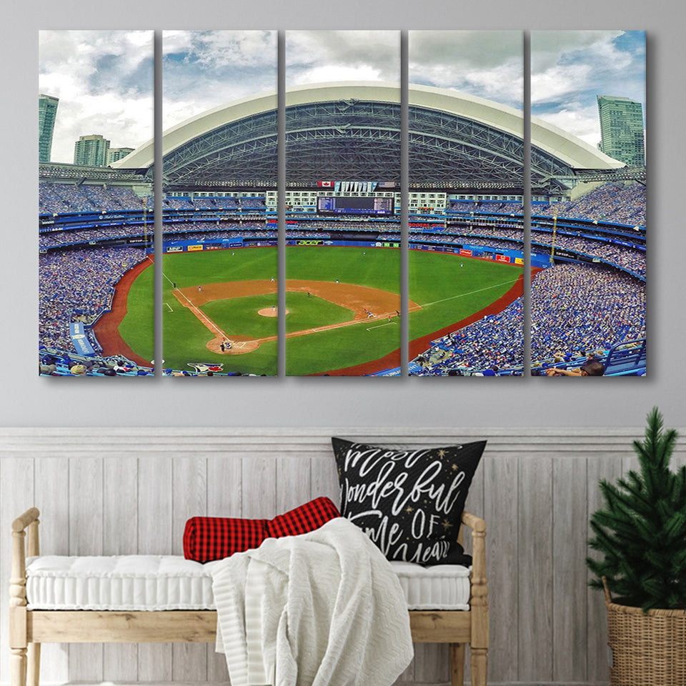 Rogers Stadium Aerial View, Stadium Canvas, Sport Art, Gift for him, Multi Panels B, Canvas Prints Wall Art Decor
