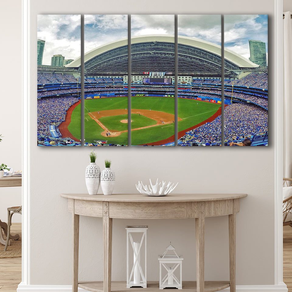 Rogers Stadium Aerial View, Stadium Canvas, Sport Art, Gift for him, Multi Panels B, Canvas Prints Wall Art Decor