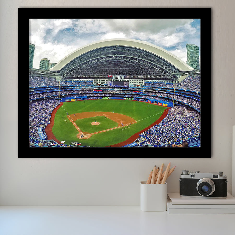 Rogers Stadium Aerial View, Stadium Canvas, Sport Art, Gift for him, Framed Art Prints Wall Art Decor, Framed Picture