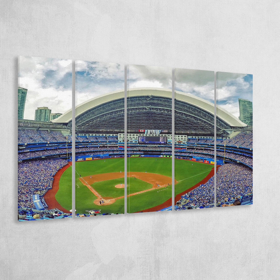 Rogers Stadium Aerial View, Stadium Canvas, Sport Art, Gift for him, Multi Panels B, Canvas Prints Wall Art Decor