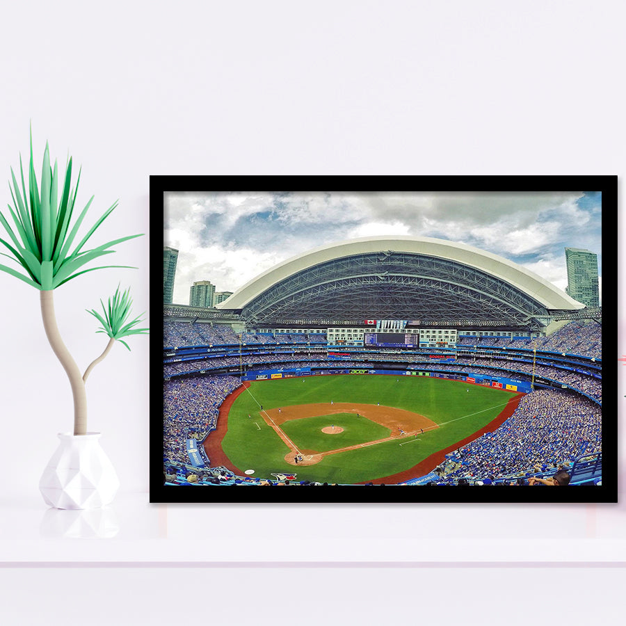 Rogers Stadium Aerial View, Stadium Canvas, Sport Art, Gift for him, Framed Art Prints Wall Art Decor, Framed Picture