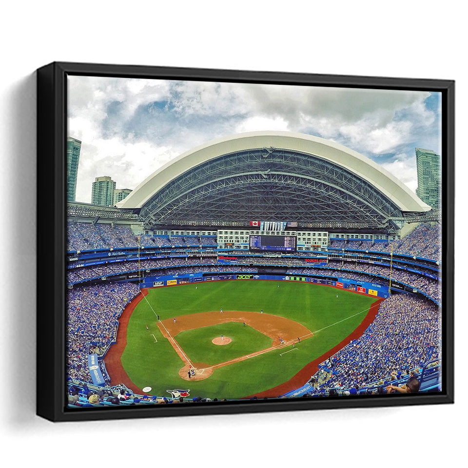 Rogers Stadium Aerial View, Stadium Canvas, Sport Art, Gift for him, Framed Canvas Prints Wall Art Decor, Framed Picture