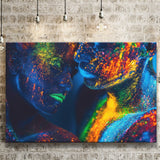 Romantic Colorful Kiss Canvas Prints Wall Art - Painting Canvas,Wall Decor, Painting Prints,For Sale