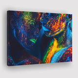 Romantic Colorful Kiss Canvas Prints Wall Art - Painting Canvas,Wall Decor, Painting Prints,For Sale