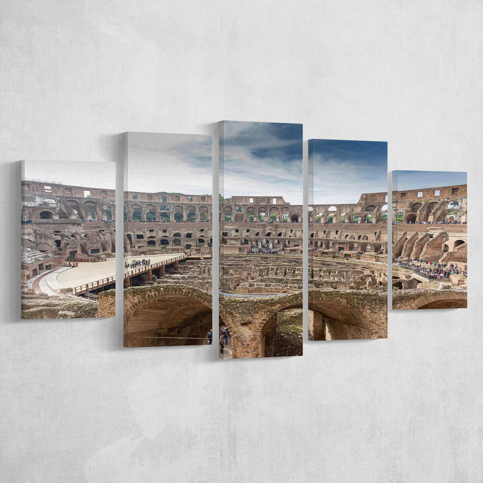 Rome Colosseum, Stadium Canvas, Sport Art, Large Canvas, Multi Panels, Canvas Prints Wall Art Decor