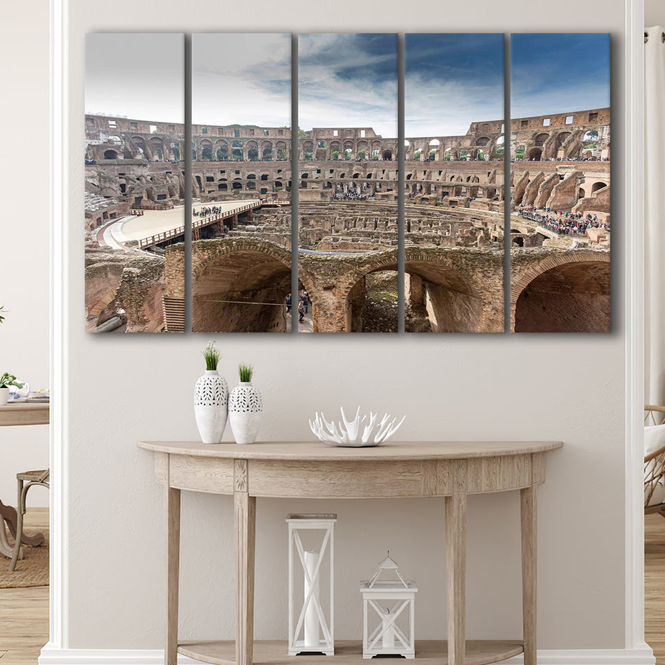 Rome Colosseum, Stadium Canvas, Sport Art, Gift for him, Multi Panels B, Canvas Prints Wall Art Decor