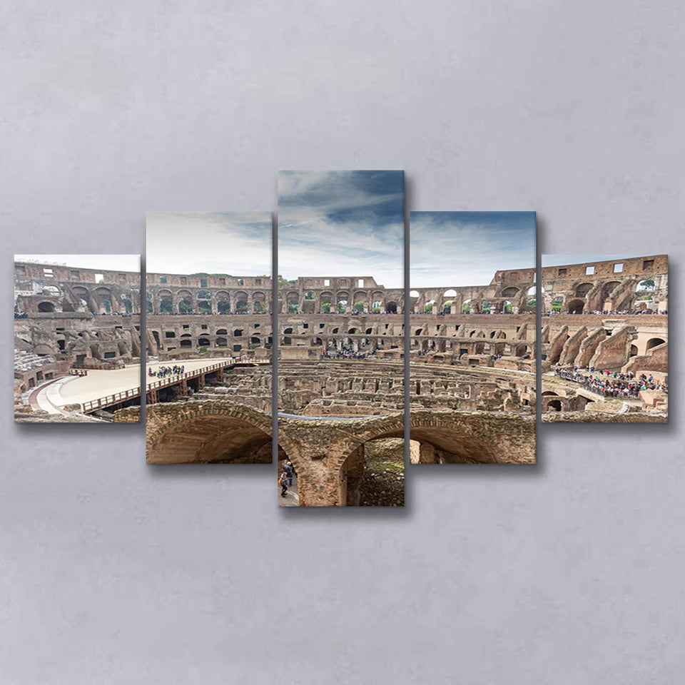 Rome Colosseum, Stadium Canvas, Sport Art, Large Canvas, Multi Panels, Canvas Prints Wall Art Decor