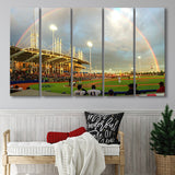 Ron Tonkin Field, Stadium Canvas, Sport Art, Gift for him, Multi Panels B, Canvas Prints Wall Art Decor