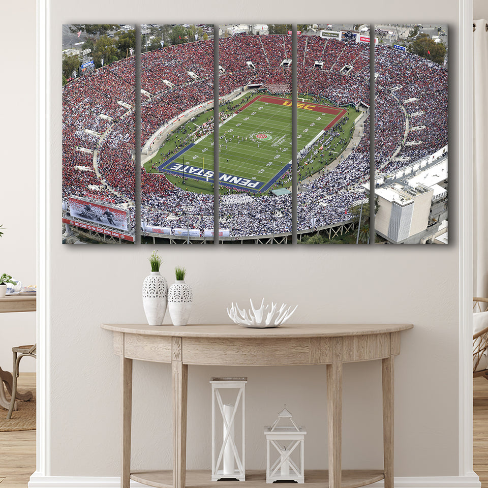 Rose Bowl Aerial View, Stadium Canvas, Sport Art, Gift for him, Multi Panels B, Canvas Prints Wall Art Decor