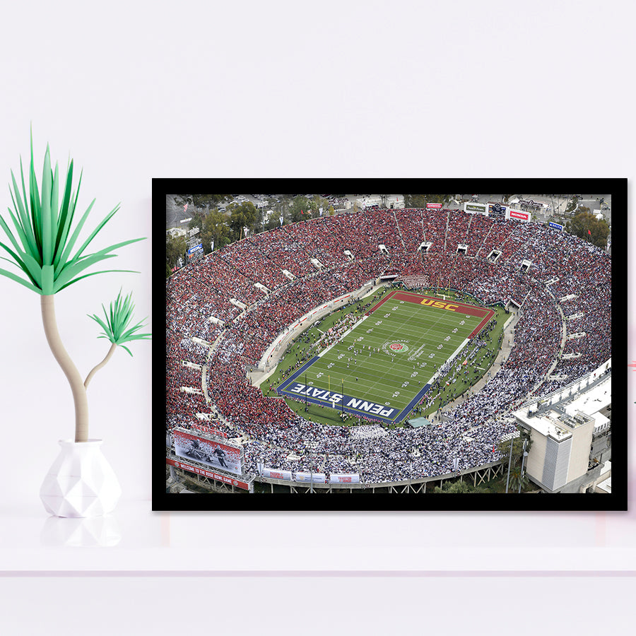 Rose Bowl Aerial View, Stadium Canvas, Sport Art, Gift for him, Framed Art Prints Wall Art Decor, Framed Picture